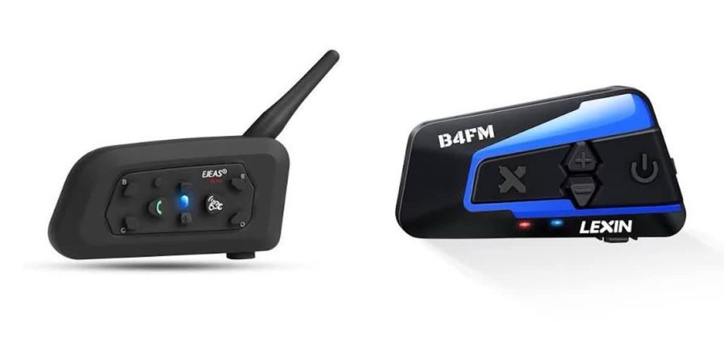 Comparatif Lexin B4FM et Ejeas V6 Pro intercom moto