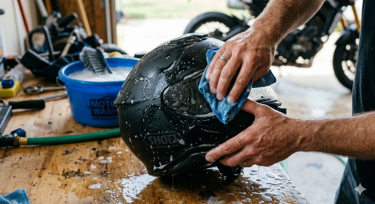 Guide nettoyage casque moto et intercom sans danger